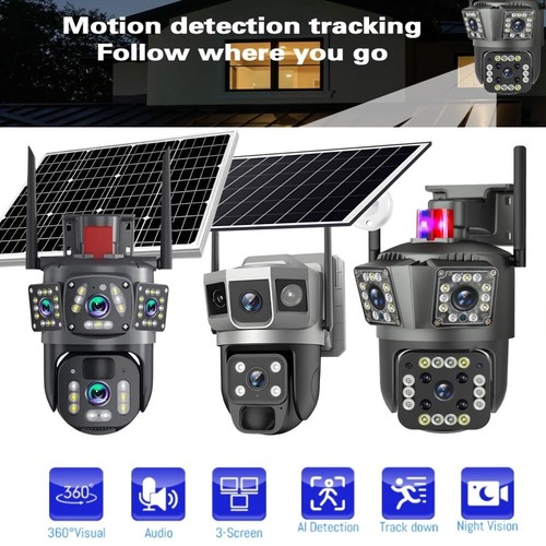 9mp wireless solar camera - 4k,
