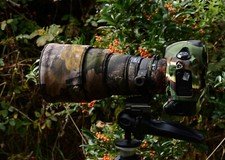 Sigma 300 mm f2.8 DG HSM APO copertura protezione lenti in neoprene foresta mimetica 