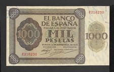 1000 PESETAS 1936 SERIE C EBC
