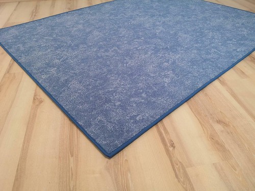 Tappeto spry bordato blu - tappeto,