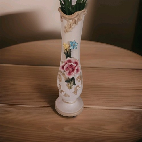 Raro vaso fiori capodimonte - fiori,
