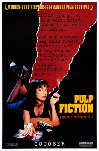 Pulp fiction poster - fiction,