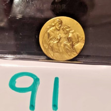 OLD PIASTRA MEDAGLIA PROVA IMMAGINE SACRA GESU