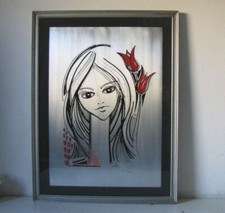 QUADRO STAMPA  DI VOLPI ALBERTO - PARMA -SU LASTRA DI ALLUMINIO 