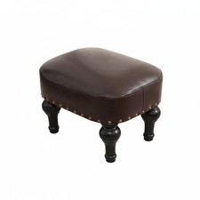 Sgabello in pelle per