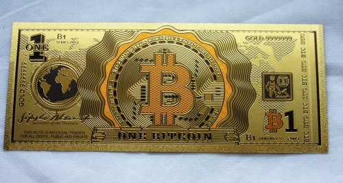 Banconota bitcoin 24k - banconota,