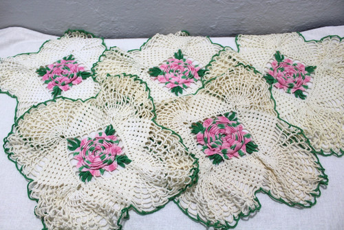 Set centrini vintage fatti a - vintage,