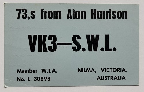 Australia vk3 swl alan - australia,