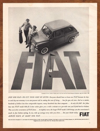 Pubblicità poster fiat - pubblicità/poster,