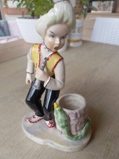 Vintage Figurale Statuina Incantatore Serpente Elsa Lagorio Italy Ceramica