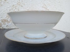 Richard Ginori Vintage Coppa Con Piatto Modernariato Ciotola Oro