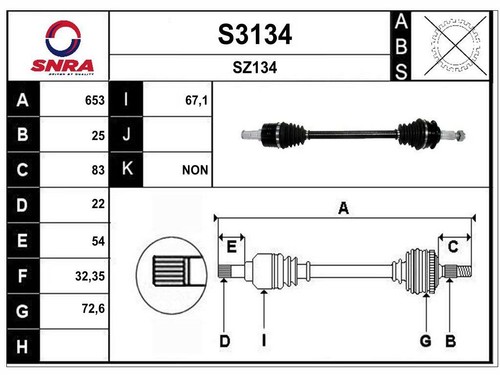 Albero motore suzuki swift iii - albero,
