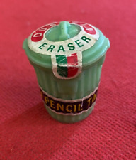BIDONE SPAZZATURA DUSTBIN gomma da cancellare vintage Anni '80 GOMMINA eraser