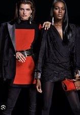 RARO abito Balmain X H&M rosso