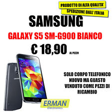TELEFONO CELLULARE  GALAXY S5 BIANCO SOLO CORPO TELEFONICO NON FUNZIONANTE