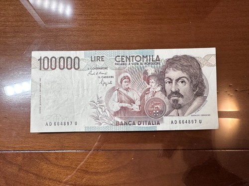 Banconota lire 100000 - banconota,