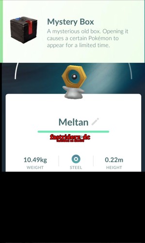 Pokémon meltan box mystery - go,