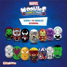 PERSONAGGIO SINGOLO A SCELTA WOOBLIES MAGNETIC POWER  MARVEL AVENGERS CICABOOM