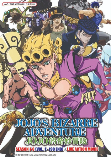 Dvd jojo bizarre adventure - dvd, jojo's