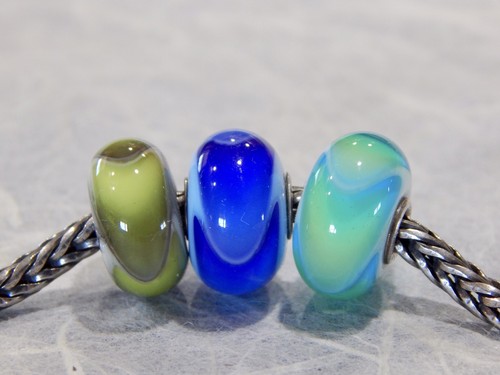 Trollbeads blue armadillo bead - trollbeads,