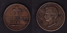 FRANCESCO II 10 TORNESI 1859