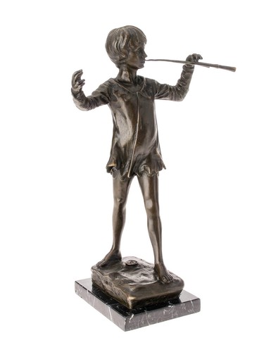 Scultura bronzo peter - bronzo, pan