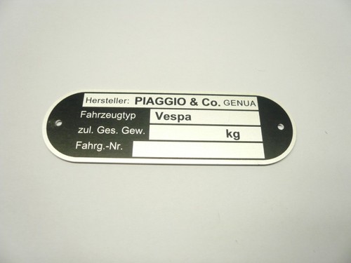 Targa piaggio co vespa - "piaggio,