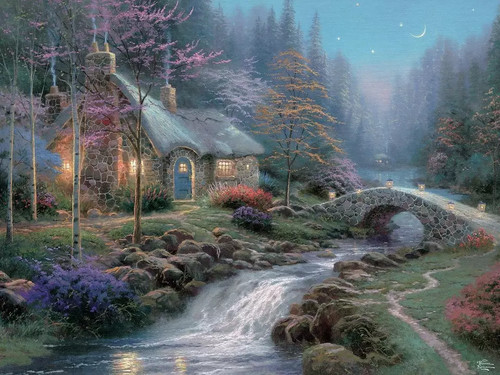 Thomas kinkade twilight - thomas,