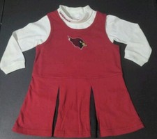 Maglione 2 pezzi NFL bambina Arizona Cardinals Cheer. Taglia 24 mesi nuova senza etichetta