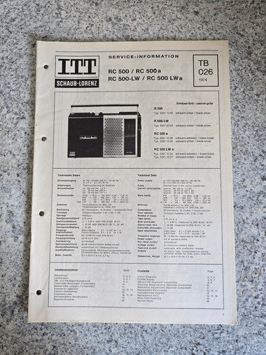 Manuale servizio originale - servizio,
