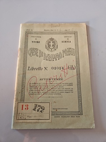 Vecchio libretto casse - vecchio, di