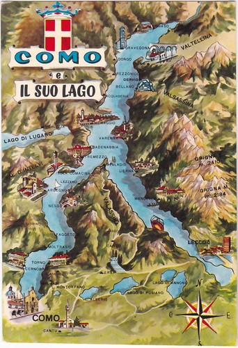 Como suo lago cartina - lago,