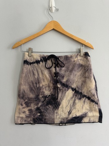 Gonna denim stringata - , archival