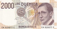 Italy, 2.000 Lire, 1990, UNC