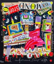 L'informatico fondo blu