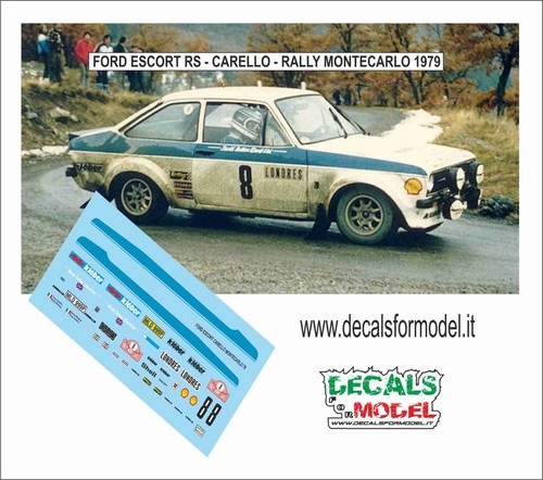 Decals ford escort rs mk - 1:43,