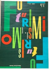 Futurismo e Futurismi - Poster Originale Mostra Venezia 1986 Pierluigi Cerri