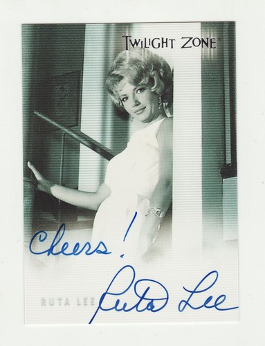 Scheda autografa twilight zone - autografa,