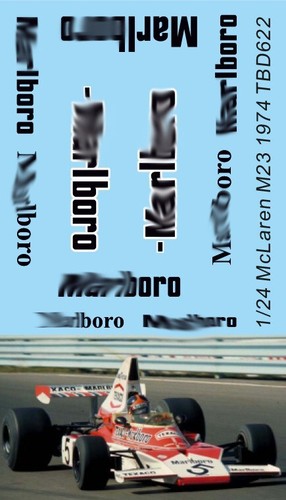 Decals per mclaren m23 - 1/24,