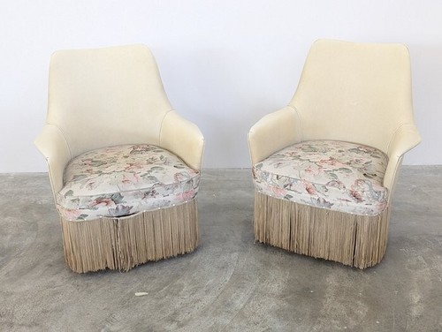 Poltrona legno pelle - (2),