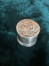 SCATOLINA PORTA PILLOLE ANTICA IN METALLO