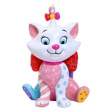 ROMERO BRITTO DISNEY NUOVO GATTO MARIE "ARCO NEI CAPELLI" MINI/MINIATURA FIGURINA