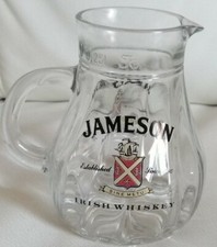 Brocca/Caraffa pubblicitaria JAMESON Irish whiskey in vetro vintage collezione 