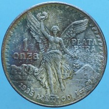 MESSICO ONCIA 1985 ARGENTO SILVER COIN CURRENCY NUMISMATICA MONETE COLLEZIONE