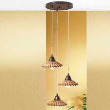 LAMPADARIO A 3 LUCI CERAMICA