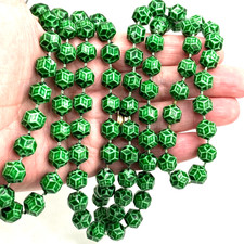 Collana di perline verdi