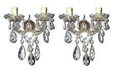 COPPIA APPLIQUE D'EPOCA MARIA