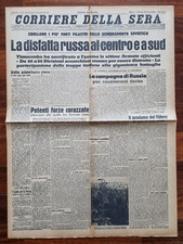 Fascismo Corriere Sera 10 ottobre 1941 Giornale Guerra Russia Hitler Proclama