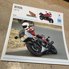 Honda CBX750 750 CBX 1984 Mappa Moto Collezione Atlas Giappone