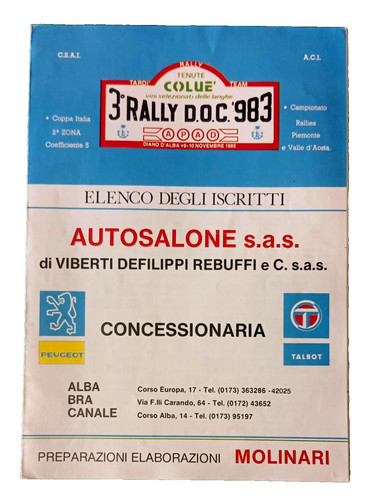 1985 rally 983 - 3°,